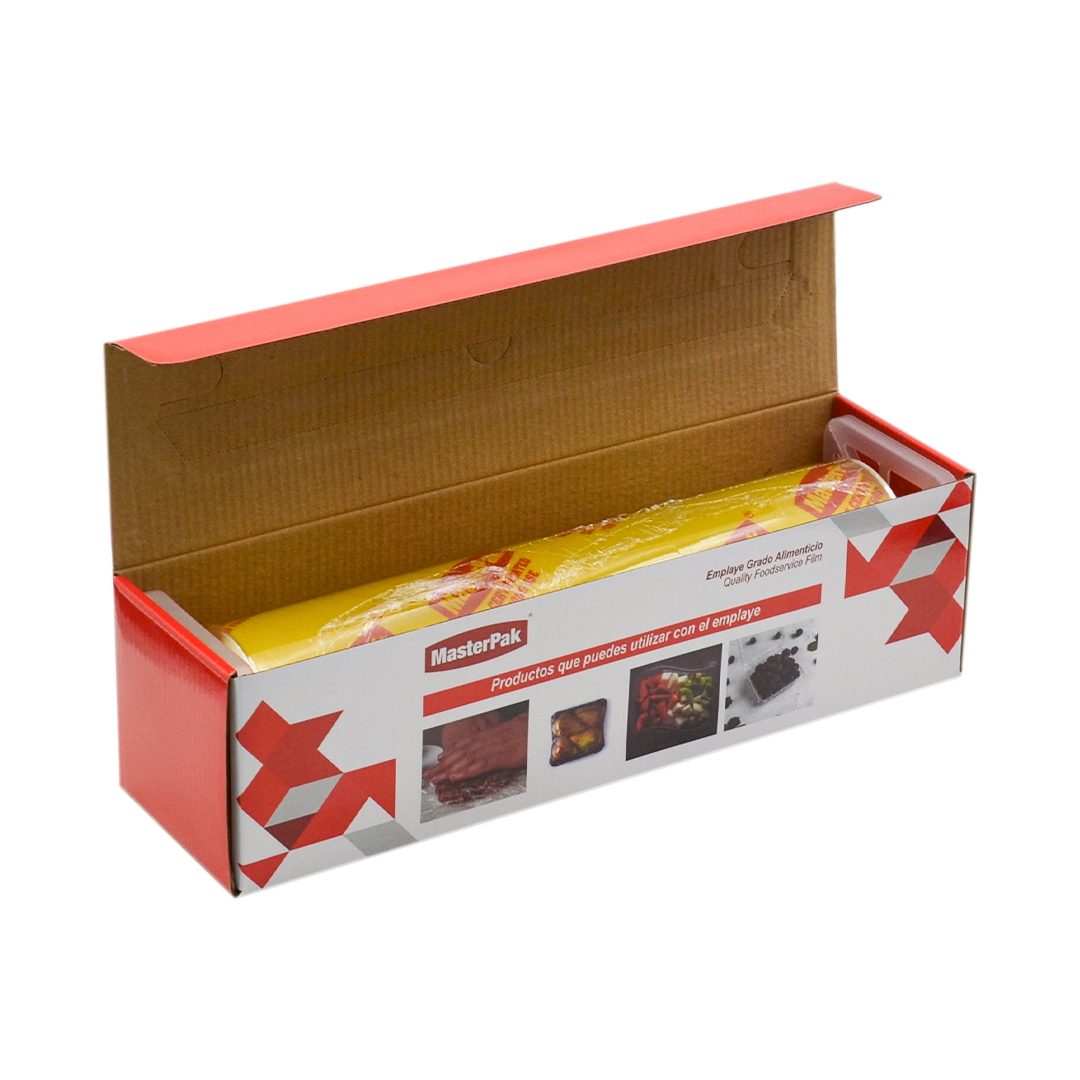 Película Plástica Grado Alimenticio PVC Masterpak (Rollo) Doméstico 30 cm x 300 m. - 1